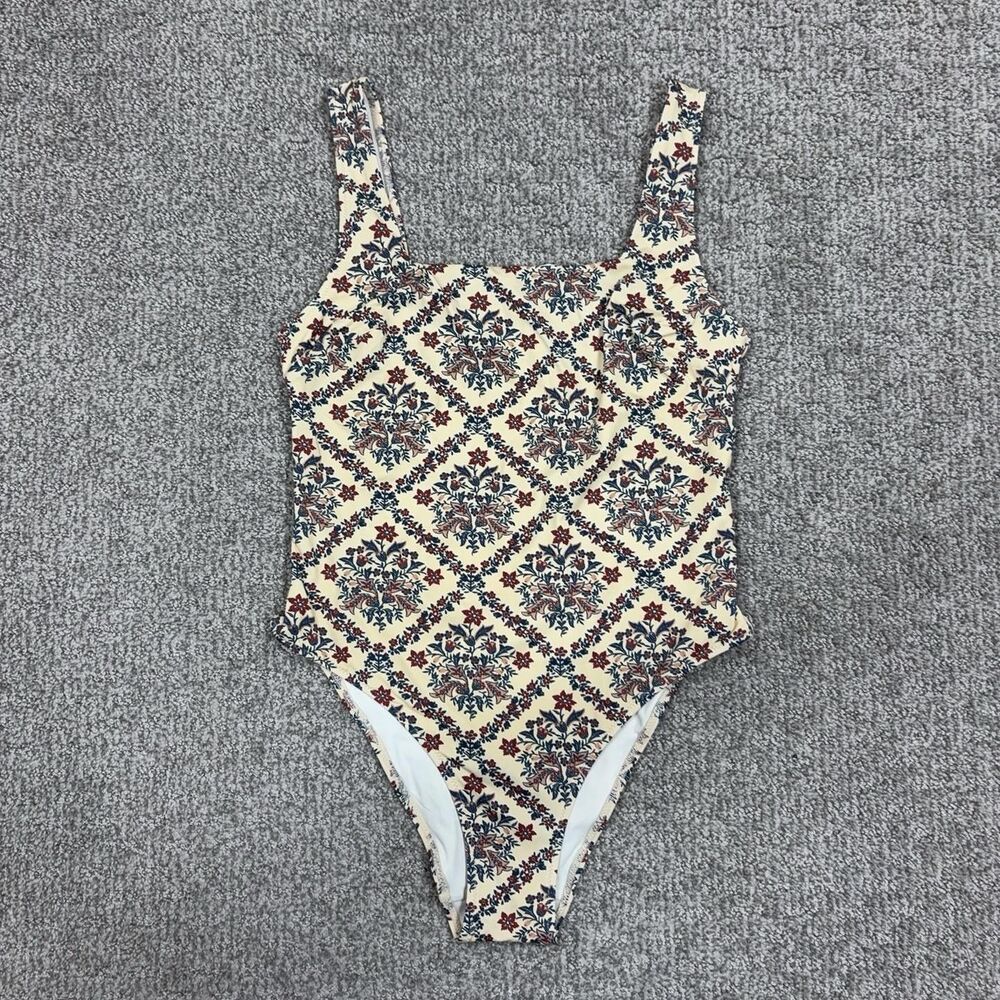 Sézane X Ysé Swimsuit Womens 4 Floral Boho Beach Travel Swim Summer Vacation